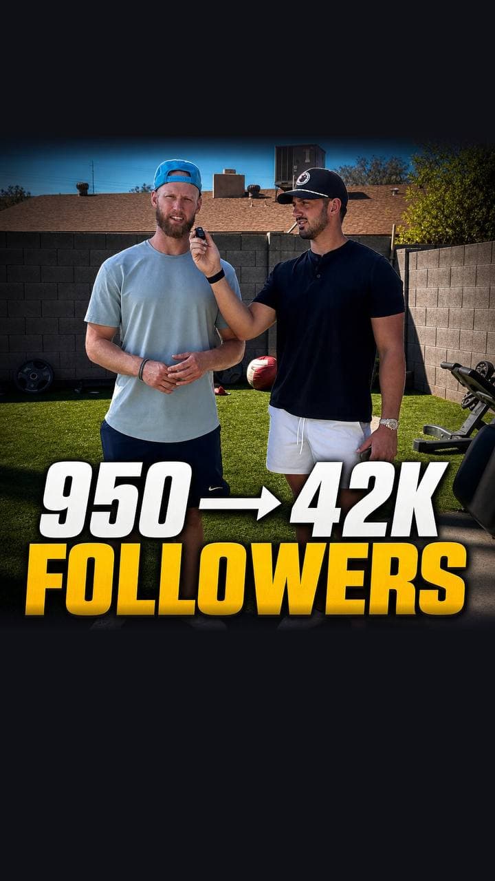 Client grew from 950 to 42K followers