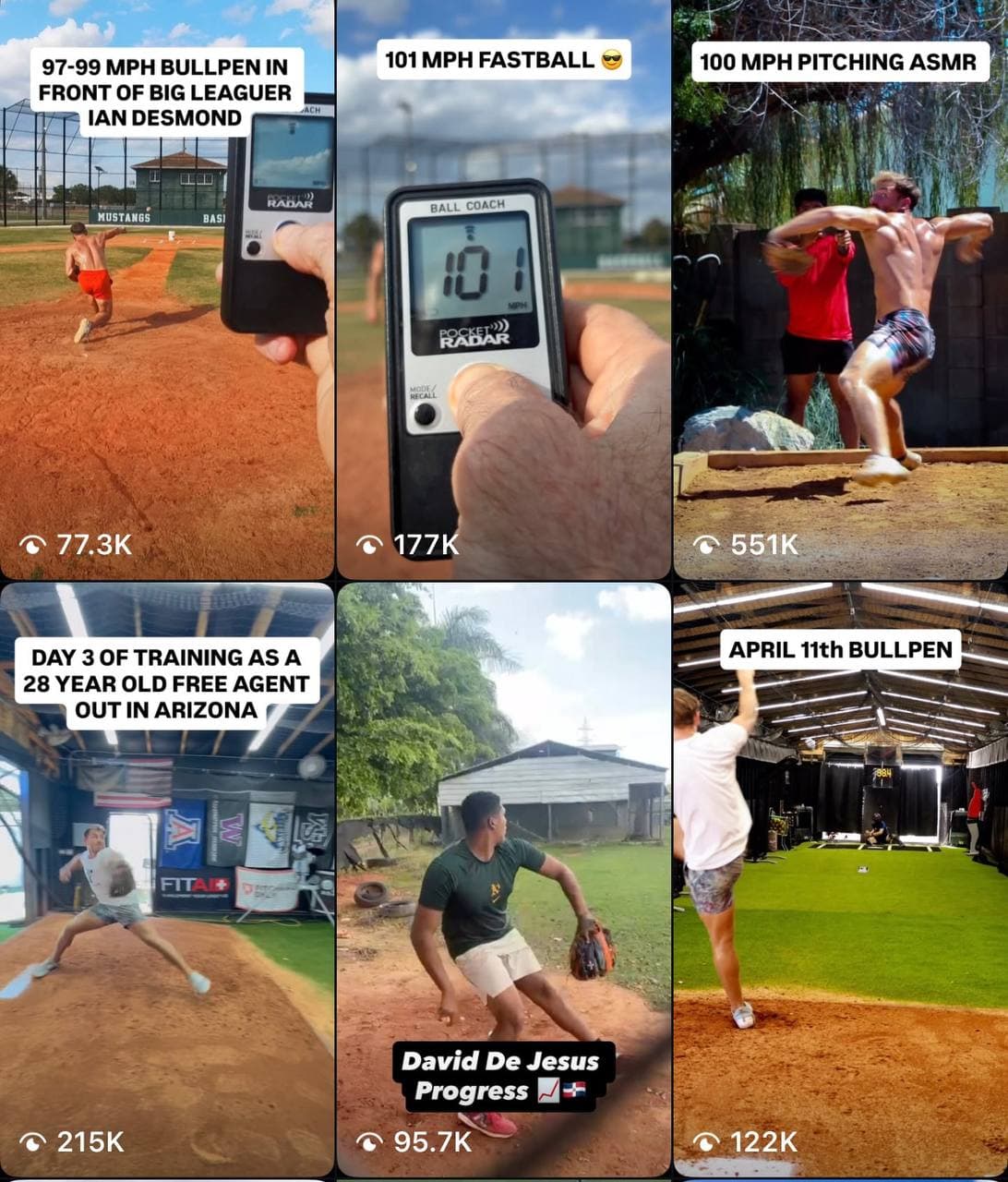 Viral video results with hundreds of thousands of views